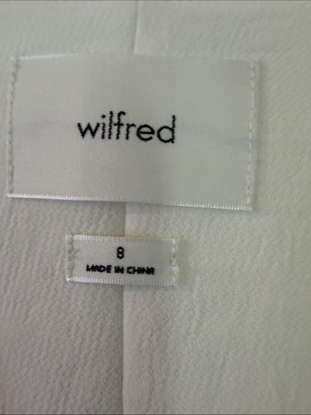 Aritzia Wilfred Cream Textured V-Neck Vest - Picture 3 of 5
